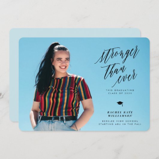 Stärker als je zuvor Ankündigung des Abschlusses (Vorne/Hinten)