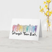 Stärker als je zuvor leere Grußkarte Karte (Gelbe Blume)