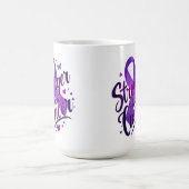 Stärker als Krebs-Becher | Krebsbewusstsein Kaffee Kaffeetasse (Mittel)
