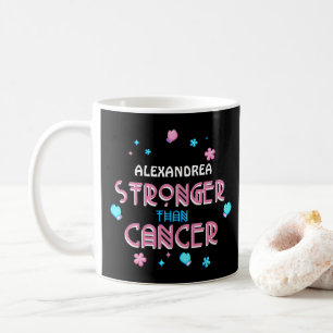 Stärker als Krebs   Cancer Survivor Custom Co Kaffeetasse