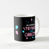 Stärker als Krebs | Cancer Survivor Custom Co Kaffeetasse (VorderseiteRechts)
