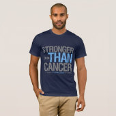 Stärker als Krebs - Prostatakrebs T-Shirt (Vorne ganz)