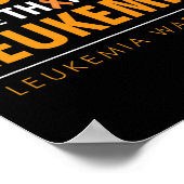 Stärker als Leukämie - Sensibilisierungsband Poster (Ecke)