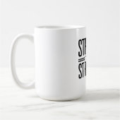 Stärker als meine Kämpfe Kaffeetasse (Links)