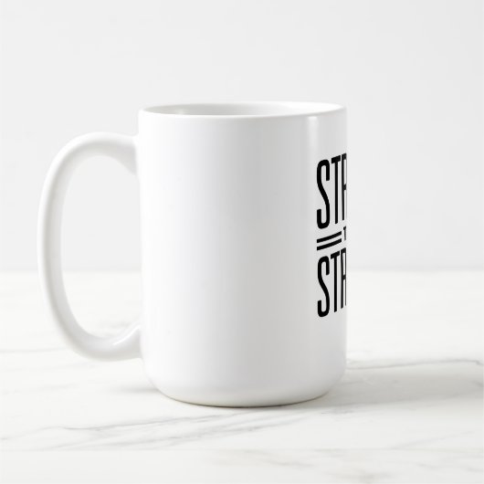 Stärker als meine Kämpfe Kaffeetasse (Links)