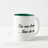 Stärker, als sie den Eierstockkrebs kannte, anpass Zweifarbige Tasse (VorderseiteRechts)