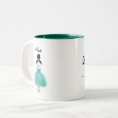 Stärker, als sie den Eierstockkrebs kannte, anpass Zweifarbige Tasse (Vorderseite Links)