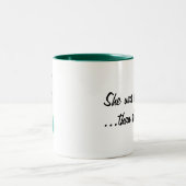 Stärker, als sie den Eierstockkrebs kannte, anpass Zweifarbige Tasse (Mittel)