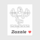 Stärker als Sie denken - Empowerment des Aufkleber (Blatt)