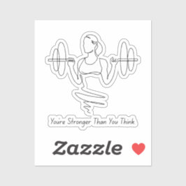 Stärker als Sie denken - Empowerment des Aufkleber