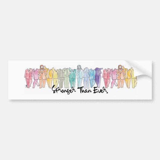 Stärker als überhaupt Autoaufkleber (Vorne)