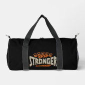 Stärker – Ansporn oder Aufhören Kettlebell Fitness Duffle Bag (Vorderseite)