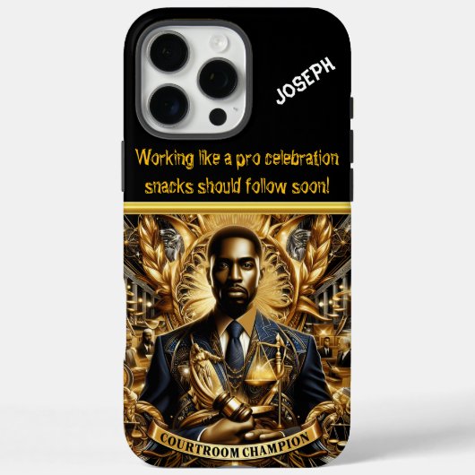 Starker Anwalt in einem großen Gerichtssaal Case-Mate iPhone Hülle (Rückseite)