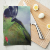 Starker Ara Paprot Nah  Geschirrtuch (Viertel Falte)