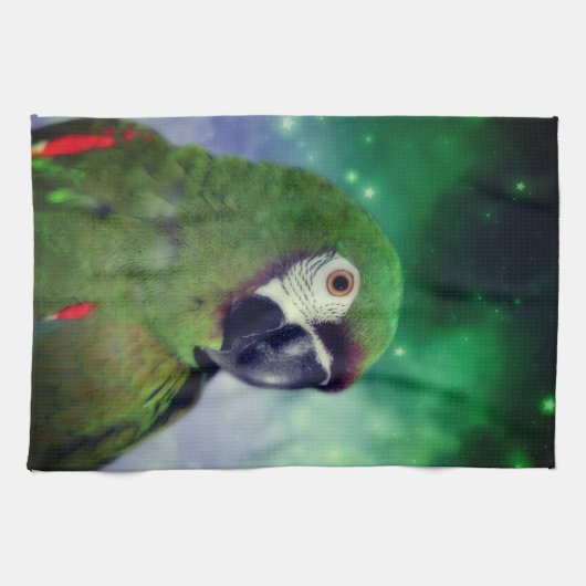 Starker Ara Paprot Nah Geschirrtuch (Horizontal)