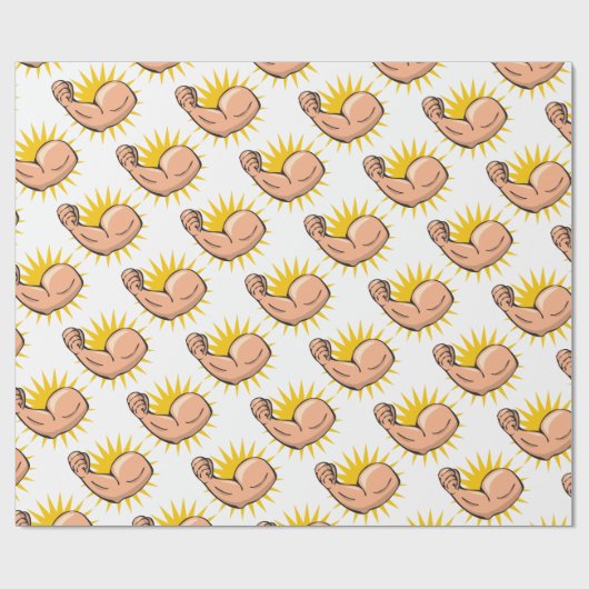 Starker Arm Flex Geschenkpapier (Flach)