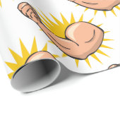 Starker Arm Flex Geschenkpapier (Rolleneckpunkt)