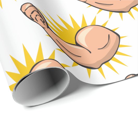 Starker Arm Flex Geschenkpapier (Rolleneckpunkt)