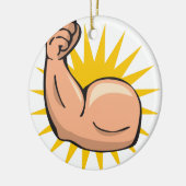 Starker Arm Flex Keramik Ornament (Links)