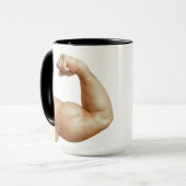 Starker Arm Tasse (Vorderseite Links)