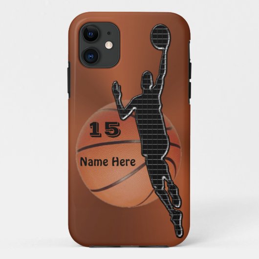 Starker Basketball iPhone 6S Fall NAME und ZAHL Case-Mate iPhone Hülle (Rückseite)