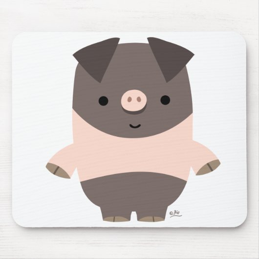 Starker Cartoon Pig mousepad (Vorne)