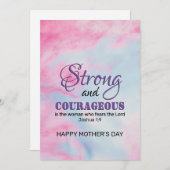 STARKER Christlicher Muttertag Feiertagskarte (Vorne/Hinten)