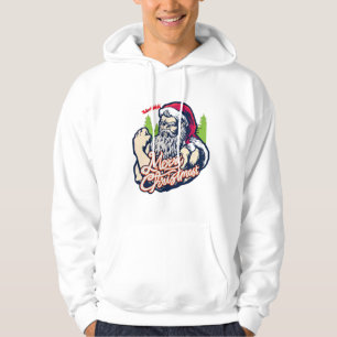 Starker Cooler Weihnachtsmann    Hoodie