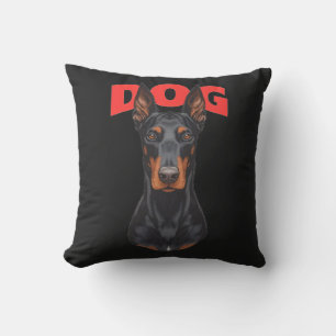Starker Dobermann-Hund-Kissen – Stark und Elegant  Kissen