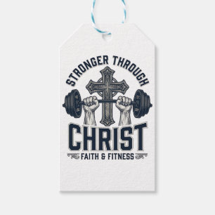 Stärker durch Christus Christliches Fitnessstudio  Geschenkanhänger