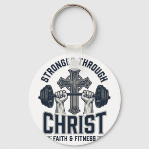 Stärker durch Christus Christliches Fitnessstudio  Schlüsselanhänger