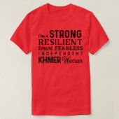 Starker feministischer Feminismus Kambodschanische T-Shirt (Design vorne)