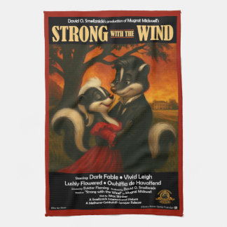 Starker Film mit Wind-Parodie Geschirrtuch
