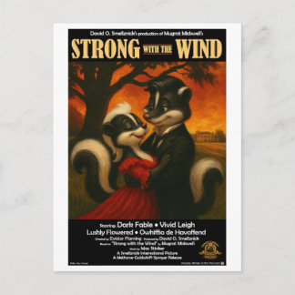 Starker Film mit Wind-Parodie Postkarte