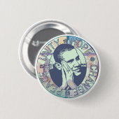 Starker Gang Obama 2008 Button (Vorne & Hinten)