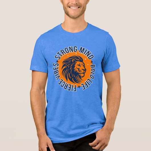 Starker Geist, kühnes Leben, Fierce Vibes Tri-Blend Shirt (Vorderseite)