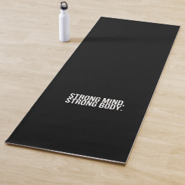 'Starker Geist, starker Körper' Meditationsdiszipl Yogamatte