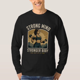 Starker Geist Stärkerer Körper Gym Motivation Desi T-Shirt