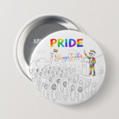 Stärker gemeinsam PRIDE Button (Vorne & Hinten)