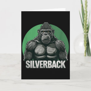 Starker Gorilla Silberrücken Für Affenliebhaber Karte