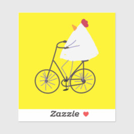 Starker Hühnerbiker Aufkleber