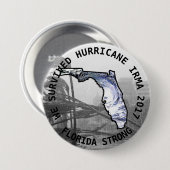 Starker Hurrikan Floridas Knopf IRMA 2017 Button (Vorne & Hinten)
