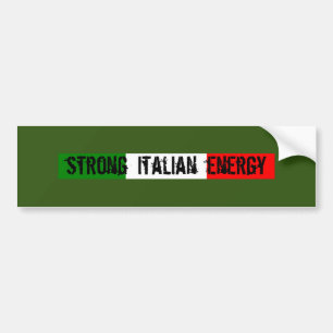 Starker italienischer Autoaufkleber im Energiebere