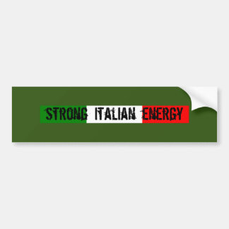 Starker italienischer Autoaufkleber im Energiebere