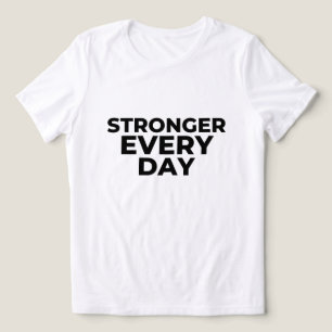 Stärker jeden Tag Frauen-Shirt – Inspirierend S Tri-Blend Shirt