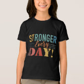 stärker jeden Tag. Tri-Blend Shirt (Vorderseite)