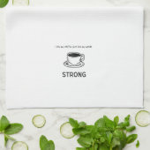 Starker Kaffee Geschirrtuch (Gefaltet)