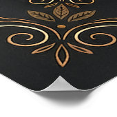 starker Kaffee starker Geist Poster (Ecke)