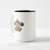 Starker Kaffee Zweifarbige Tasse (Vorderseite Links)