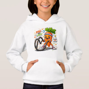 Starker Karotten-Battle-Ropes-Fitness-Motivations- Hoodie